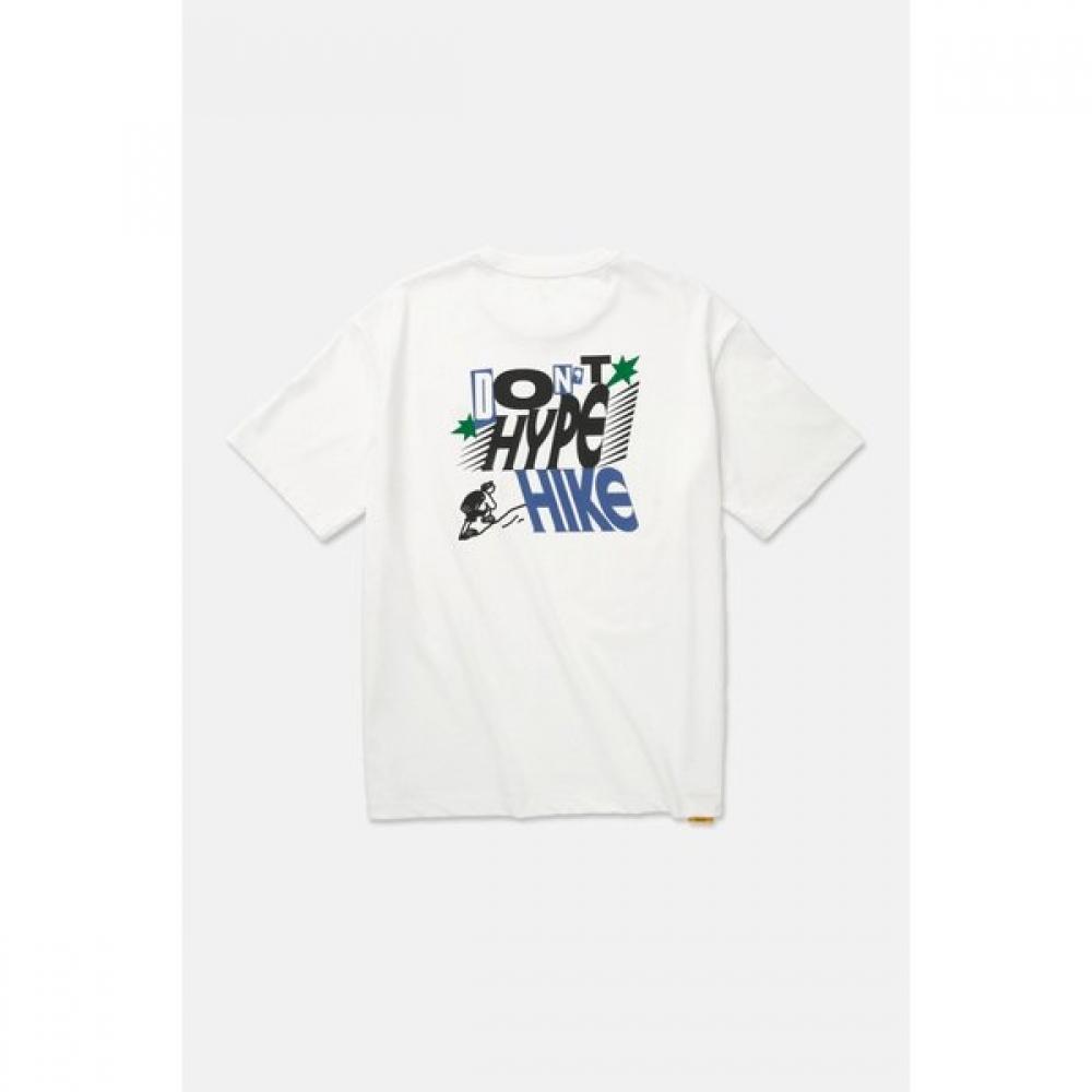 Kolon SporT Unisex Graphic ShorT Sleeve T shirT Paper Press jwTcm25811cre