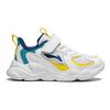 Li Ning Kids Sports Trend Low Top Casual Shoes Kids Casual Shoes White Blue Yellow YKNU038-1