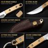 Mini Brass Stainless Steel Knife Portable Utility Knife Survival Safety Knife Keychain Pendant Small Tool Envelope Bottle Open