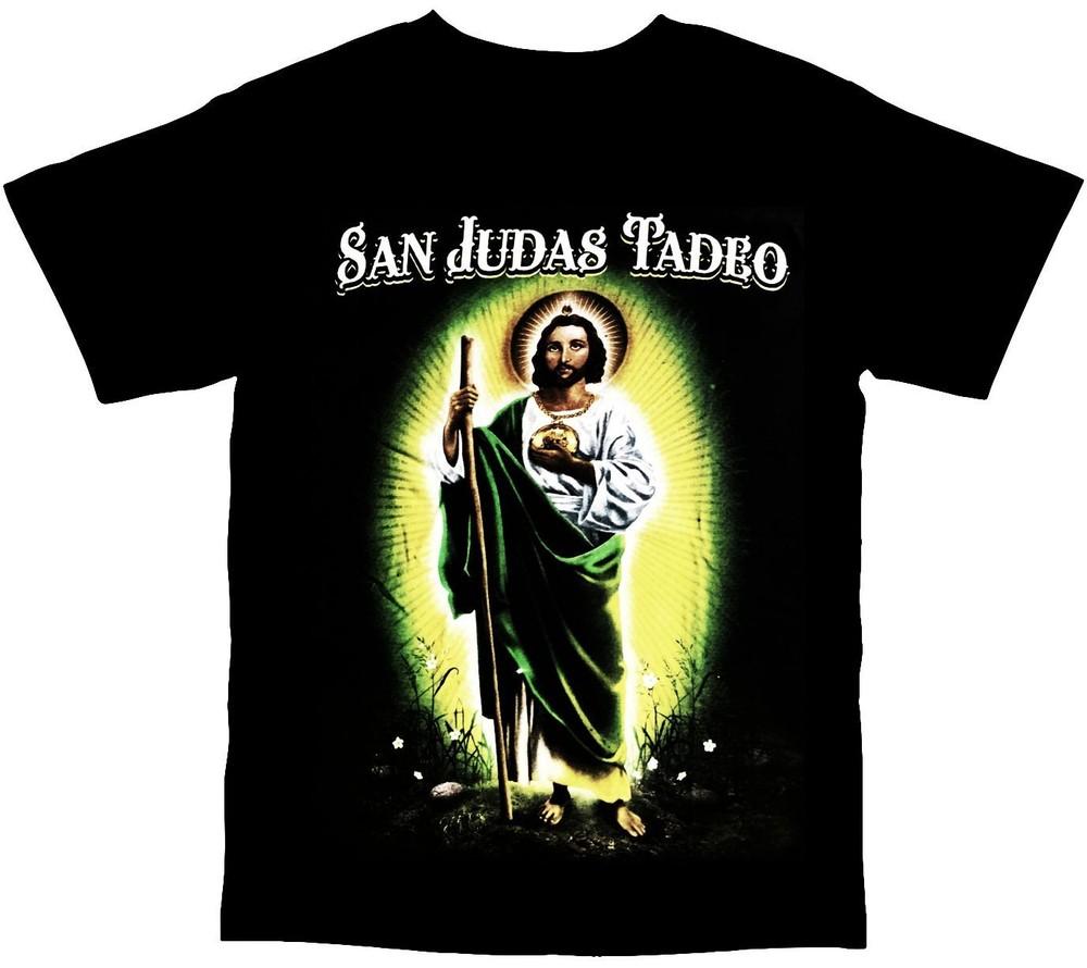 San Judas Tadeo Apostle Of Jesus Mens Religious Short Sleeve T-Shirt MED LG XL Unisex T-Shirt XXXXL