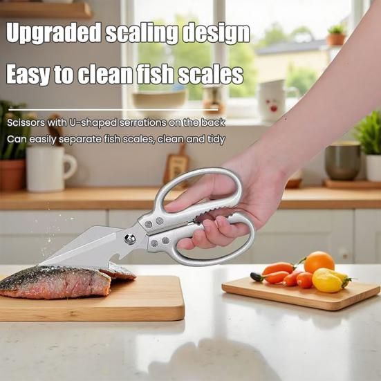 Kuchyňské nůžky Heavy Duty Kuchyňské nůžky Nerezové nůžky na maso Multifunkční řezné nástroje na drůbež, ryby, maso, kosti