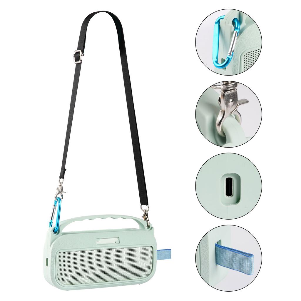 Silicone Case Cover Compatible for SoundLink Flex 2nd Gen Speaker Shell Protector Soft Protective Sleeve Easy Access