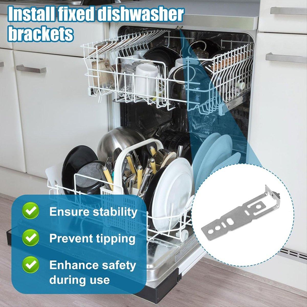 

BHBL 2Pcs Dishwasher Mounting Fastening Bracket, WD01X27759 Dishwasher Quartz Countertop Install Clips China Mainland
