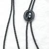 Mens American Bolo Tie Handmade Western Gem Stone Jewelry Cowboy Necklace Chain