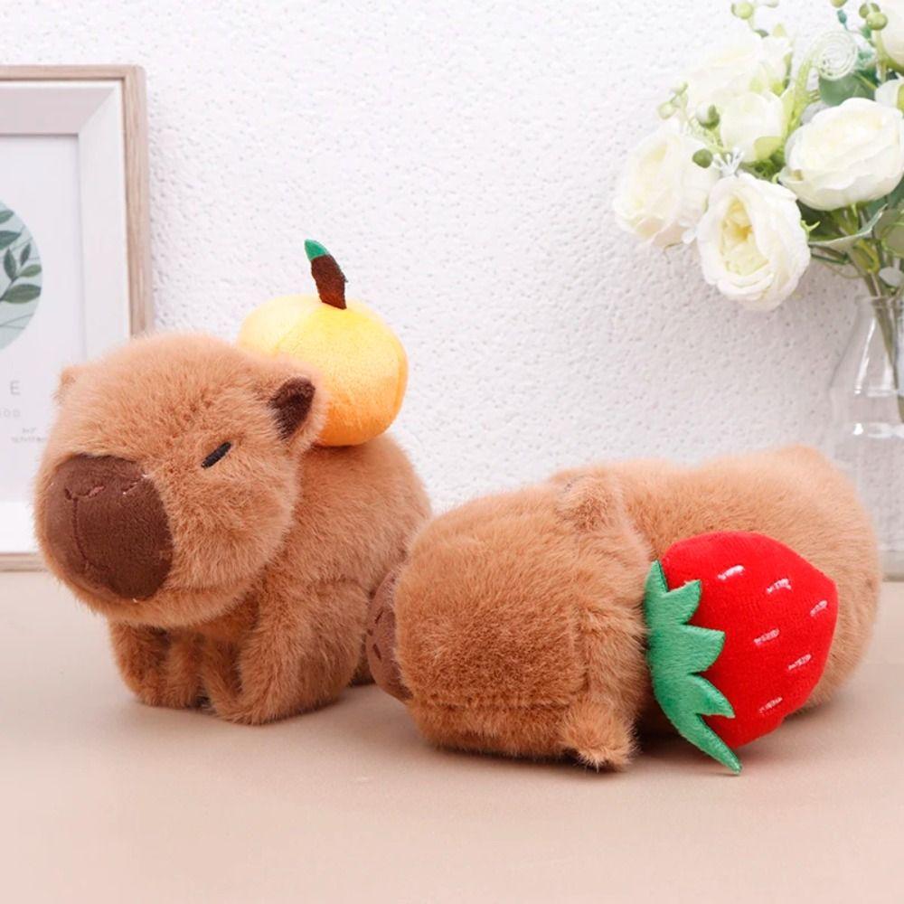 

Фруктовая капибара, браслет серии, капибара, грызун, фруктовая капибара, плюшевый браслет на запястье, подарок на день рождения