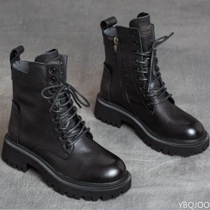 Fashion Women's short boots in autumn winter thickened with versatile thick bottom simple comfortable anti slip wear-resistant boots
