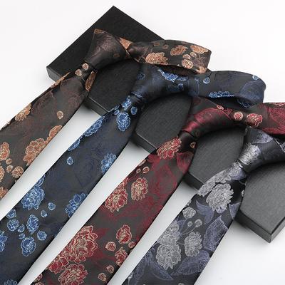 Krawatte Herren High-End Muster Business Kleid Bankett Gastgeber Jacquard 8 cm Retro Stil Handzahlung