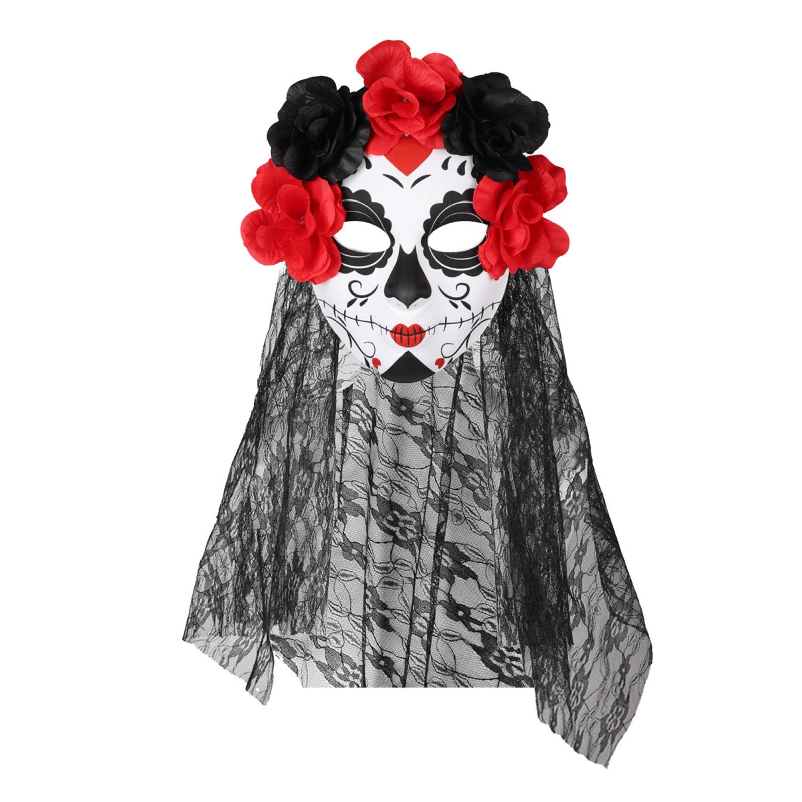 

Women Cosplay Party Mask Day of the Dead Mask Scary Cosplay Prom Party Prop Masquerade Mask Nightclub Mask