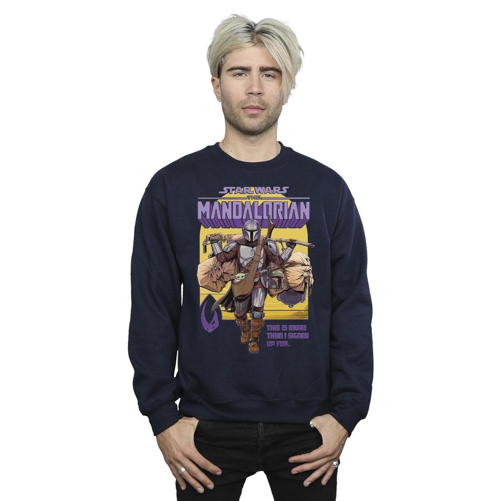 Star Wars Mens The Mandalorian More Than I Signed Up For Sweatshirt