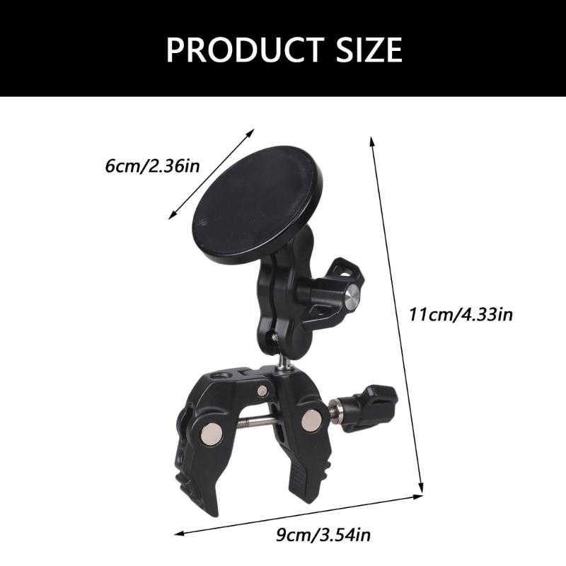 MultiAngle Camera Mount With Strong Plastic Clamp And Magnetic Disk Phone Mount Holder For Outdoor Photography Use