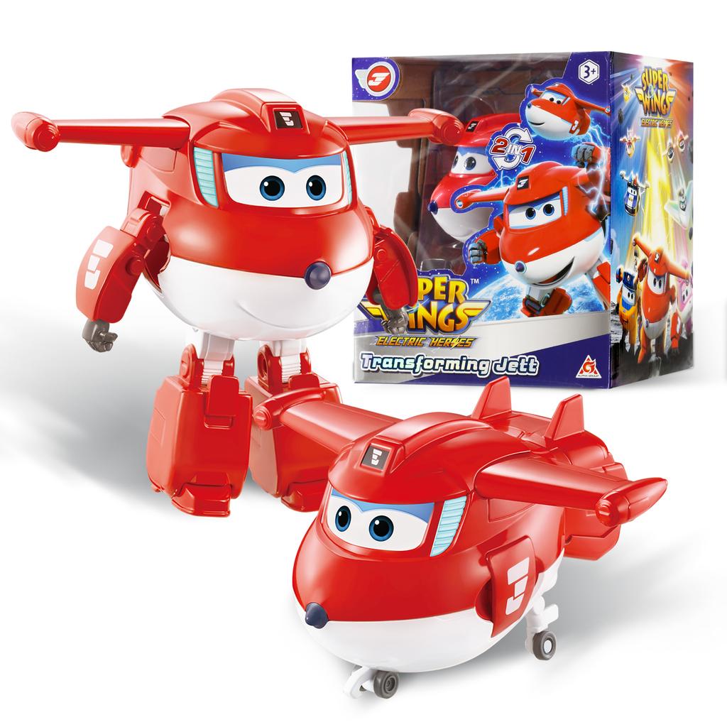 Super Wings S8 NOU Dizzy 5 Inch Transformabil Transformare de la Avion la Robot în 10 Pași Figurine de Acțiune cu Deformare Jucării pentru Copii