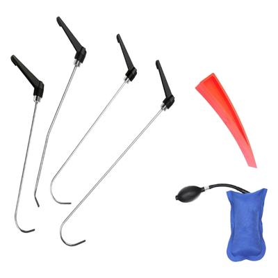 4Pcs Car Damage Rods Rod Opening Tool Car Dent Repair Tool Hand Set Rotated Handle Auto Body Dent Removal Tool
