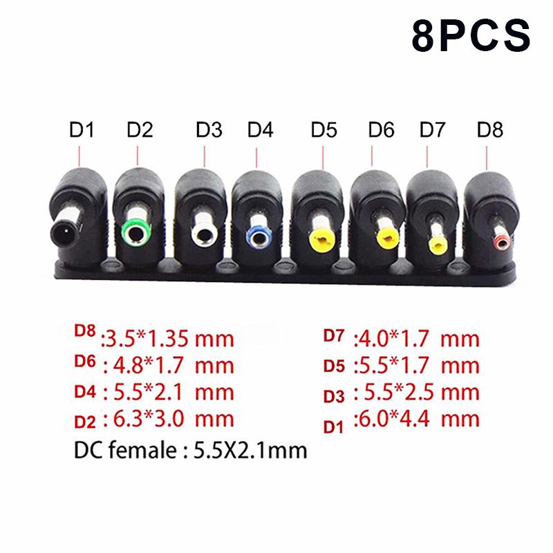 1/5/8/14Pcs Type C / Tablet Micro Usb 2.0 To Dc 5.5X2.1 Mm Power Jack Adapter Plug Usb C To Dc 5.5*2.1 Mm Connector Adapter 5V