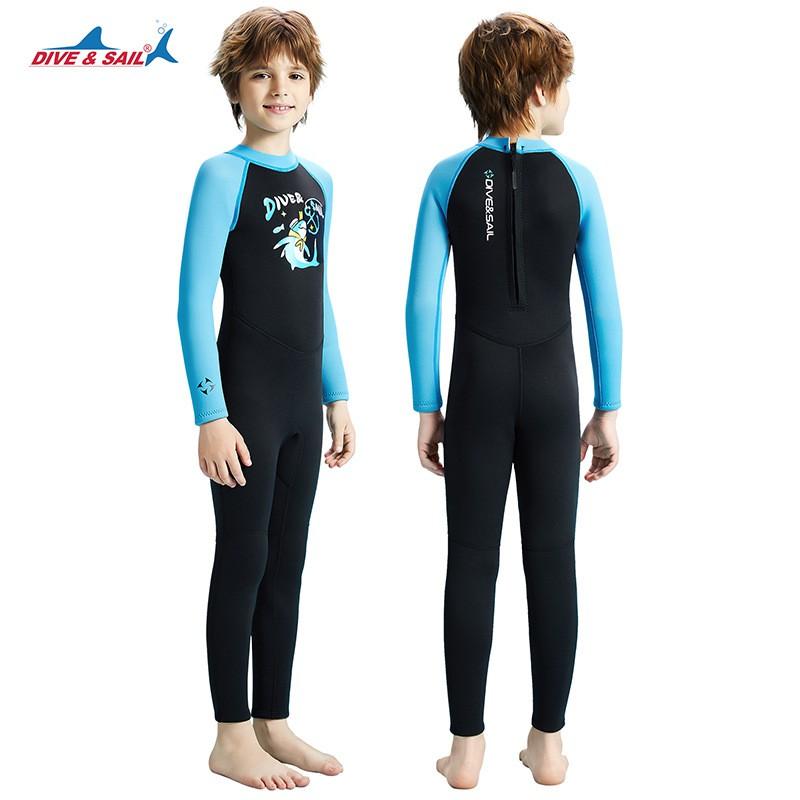 Children's Diving Suit 2.5MM Cold-proof Warm One-piece Boys Snorkeling Surfing Swimming Jellyfish