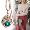 High-End Korean Crystal Round Sweater Chain - Fashionable Autumn/Winter Women's Pendant Necklace