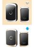 Self-Powered Waterproof Wireless Doorbell with Long-Range Remote and Elderly Call Button