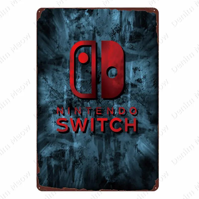 

Video Game Vintage Metal Sign Gamer Room Home Decoration Fc Game Gamepad Wall Poster Gift For Kid Men Living Room Plaque ZSS62 20x30cm（7.8x11.8inch）