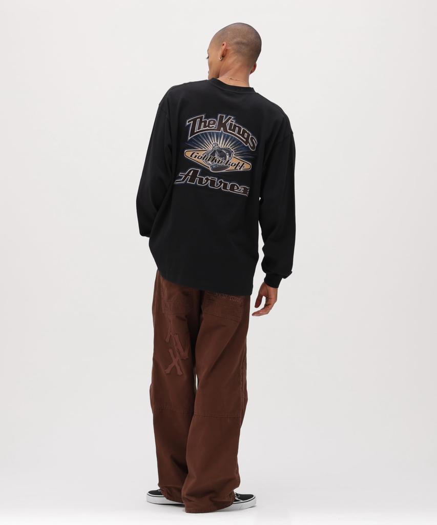 AVIREX GRAPHIC L/S T-SHIRT "THE KINGS" black 783-6130005