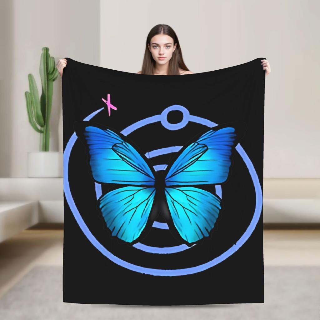 Life is Strange Game Blanket Butterfly Fleece Funny Warm Throw Blanket for Bed Sofa All Season