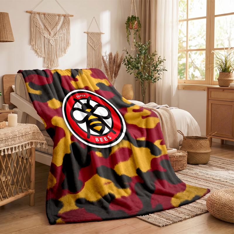 Brentford Fußball Druck Flanell Decke Weich Warm Sofa Bett Überwurf für Zuhause Büro Schlafzimmer