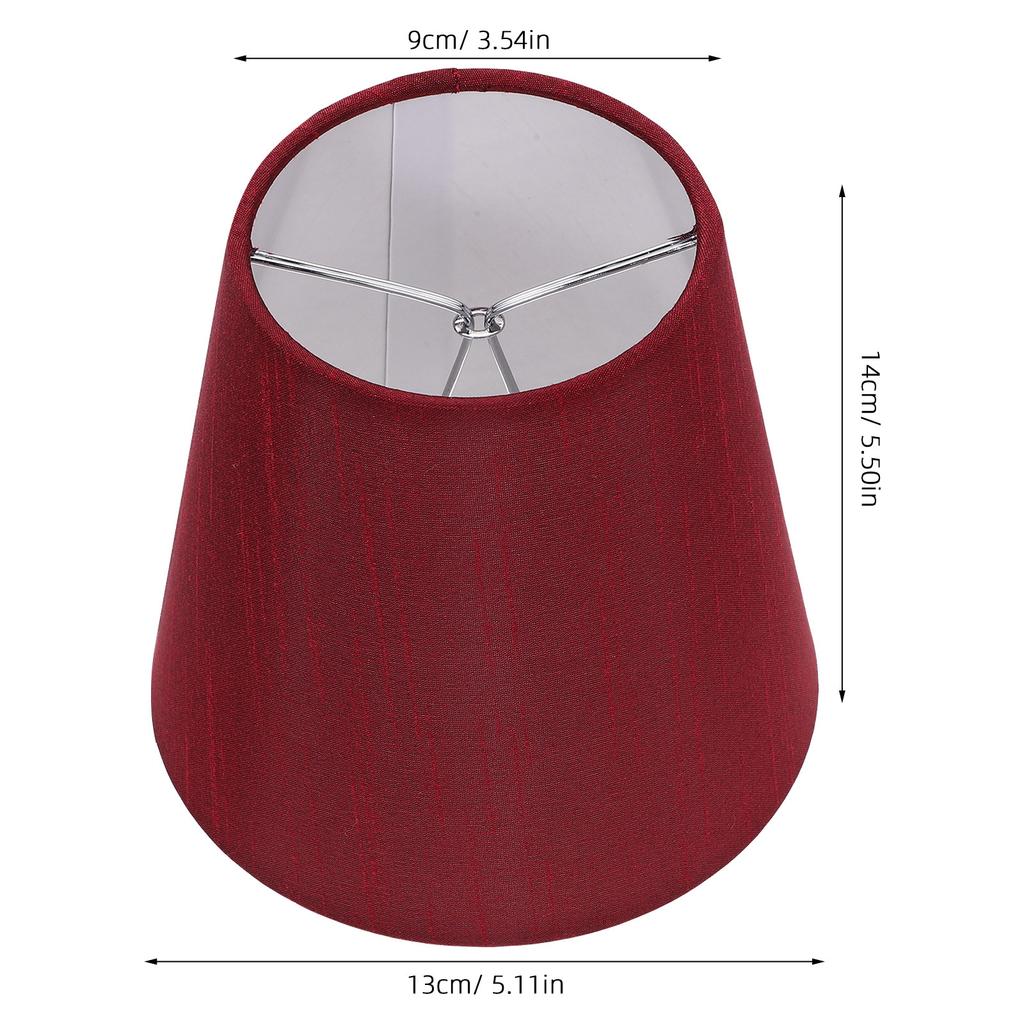 2Pcs Small Drum Lampshade Clip-on Bulb Fabric Lamp Cover for Pendant Table Floor Wall Lamp Accessories Small Lampshade