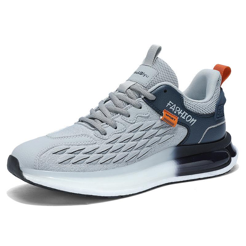 Flying woven breathable fish scale men's shoes outdoor casual shoes men's versatile fashion mesh shoes running shoes