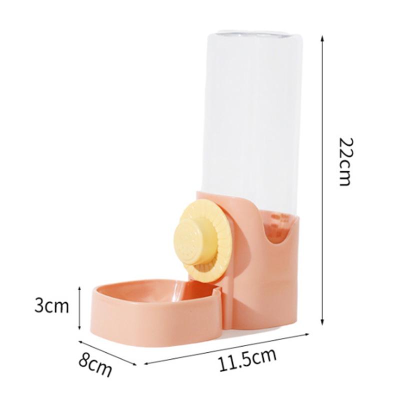 Automatic Pet Feeder Cage Hanging Bowl Water Bottle Food Container Dispenser For Puppy Cats Rabbit Birds Pet Feeding Product