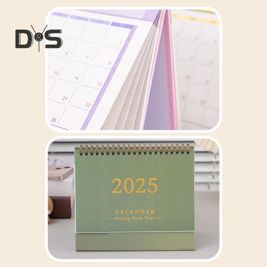 Mini-Tischkalender 2025, Tagesplaner, Klappkalender, To-Do-Liste, Notizblock, Zeitmanagement, Terminplaner, Organizer für Büro, Zuhause, Schule