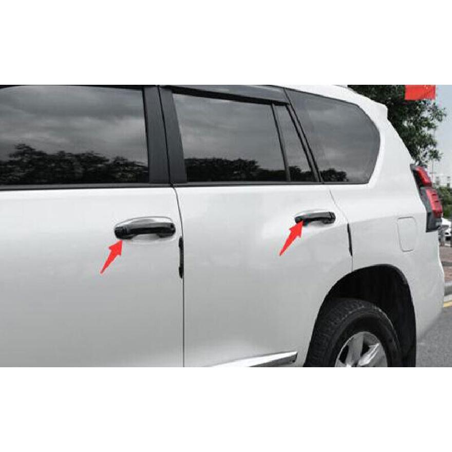 For Lexus GX460 2010-2022 Glossy Black Side Smart Door Handle Cover Trim 8pcs