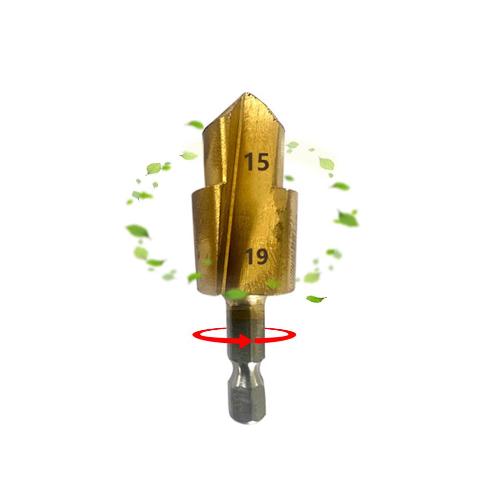 6.35mm Hexagonal Shank Water Pipe Expansion Drill Bit Full Open Process Water Pipe Reamer for Plumber Repairing Power Tool Parts