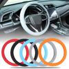 Universal Car Non-slip Silicone Steering Wheel Cover Elastic Texture D-shaped Steering Wheel Covers Car Decoration Accessories
