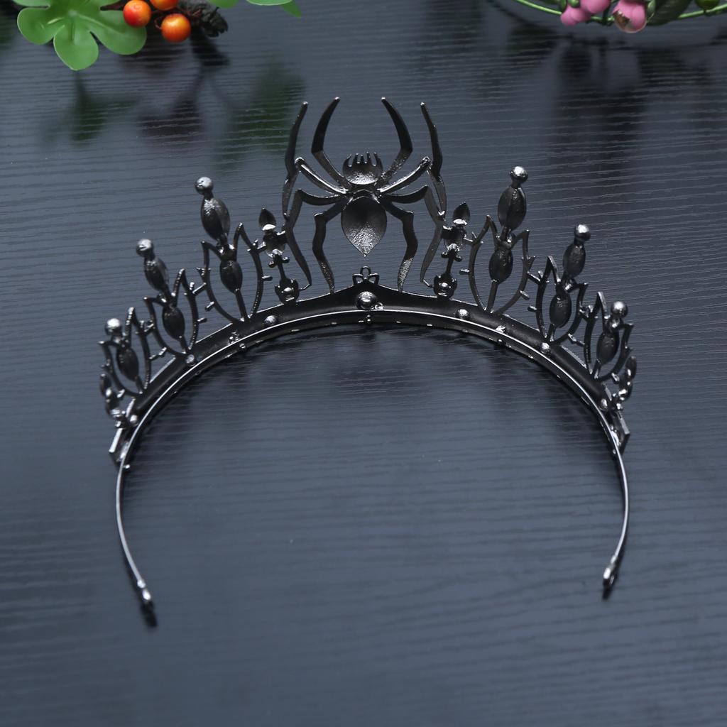 New Halloween Personalized Spider Alloy Goth Party Props, Halloween Costumes, Crystal Rhinestone Role-playing Accessories