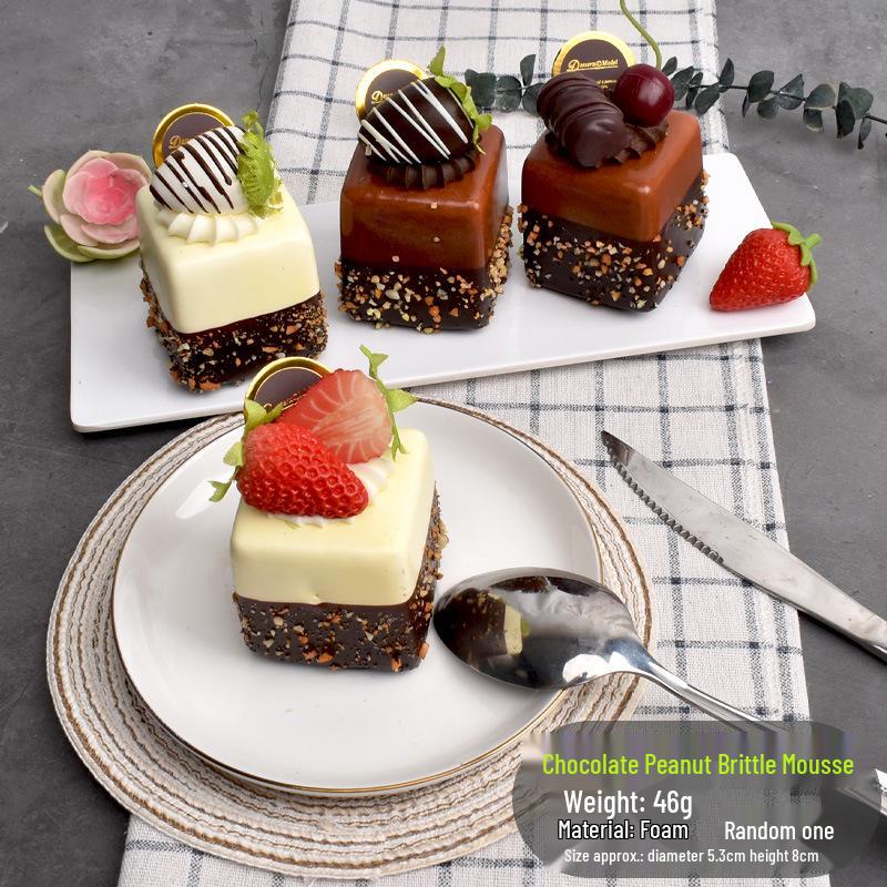 Fake Fruit Cake Toy: Squeeze Toy & Baking Display Prop for Kids