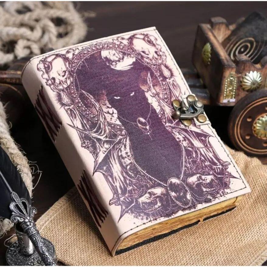 Cat Notebook Diary Vintage Gifts for Men Women Blank Spell Book of Shadows