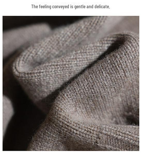 100% Pure Wool Knit Mini Skirt – Women's Elastic Waist, Versatile Hip-Hugging Design for Autumn/Winter.