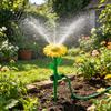 High-quality Plastic Sprinkler Sunflower Lawn Garden Hose with Spike Base Adjustable Nozzle Fun Pet Water Toy for Large Area Coverage Irrigation Patio