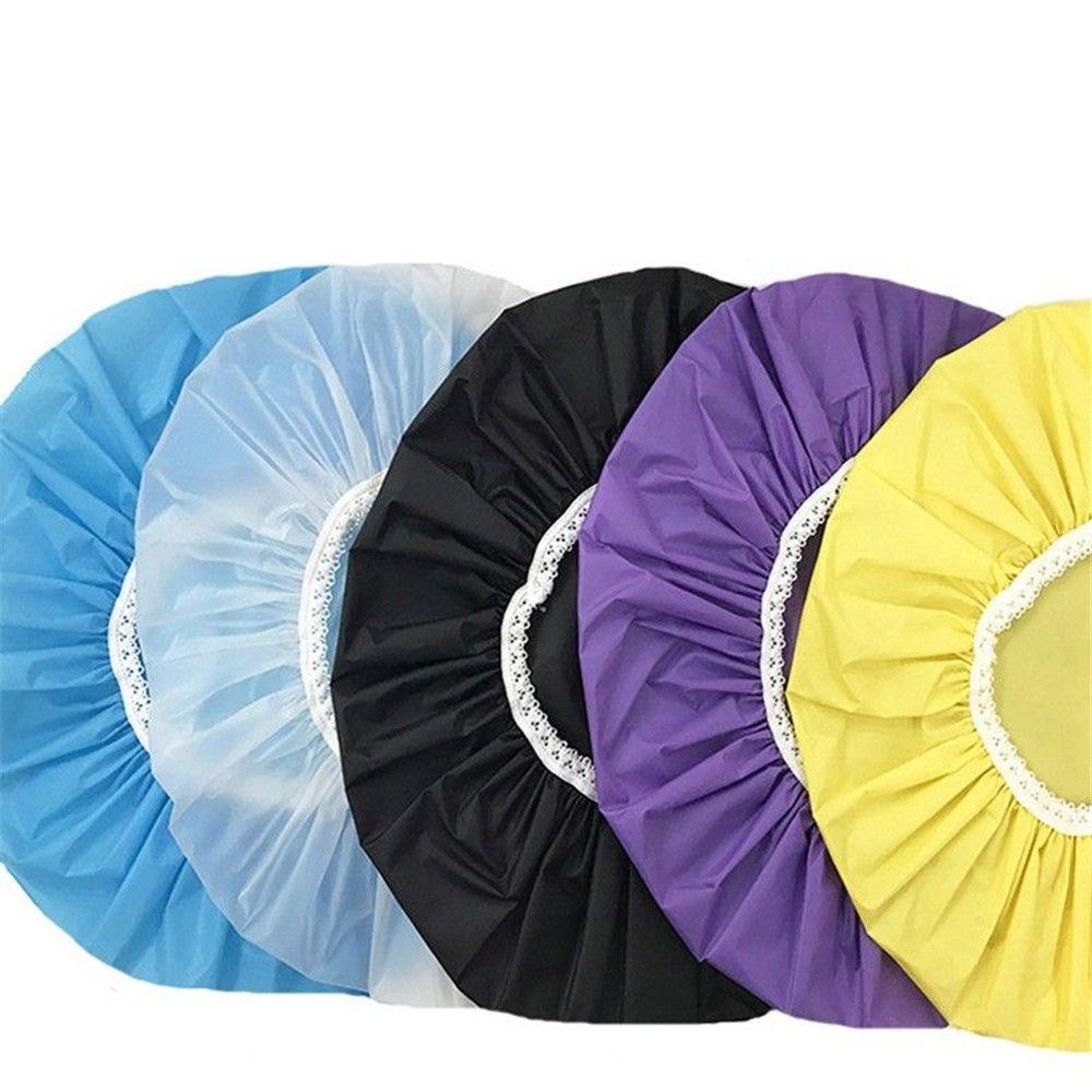 Colorful Hotel Hats Home Bathing Travel Camping Accessories Shower Cap Hair Cover Bathroom Products