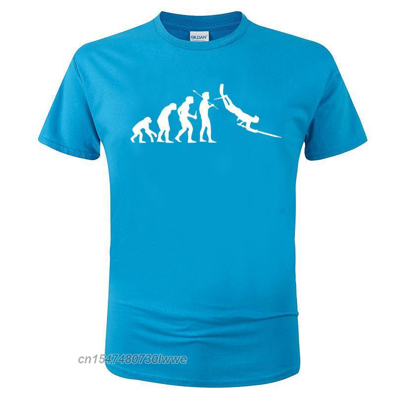 Evolution Spearfishing Spear Fish Scuba Dive Diving Fishing Print T Shirt Cotton Crew Neck Unisex Clothing Tees