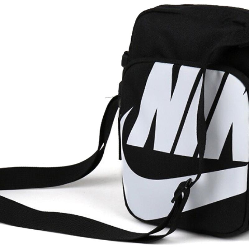 Nike Heritage Polyester Cycling Bag, Shoulder Bag, Crossbody Bag Unisex Black Casual BA6344-010
