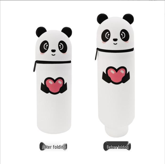 

Stitch Pencil Case - Cute Milky White Stationery Holder for Students, Unique Design