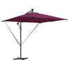 Cantilever Sun Umbrella Burgundy Red 249 X 249 X 250 Cm