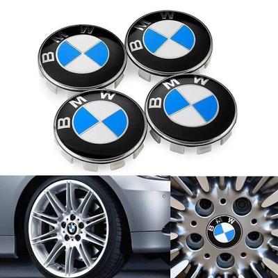 4PCS Is Suitable for Group For BMW 68mm Wheel Hub Cover Badge ABS Logo Wheel Hub Center Cover Fittings.