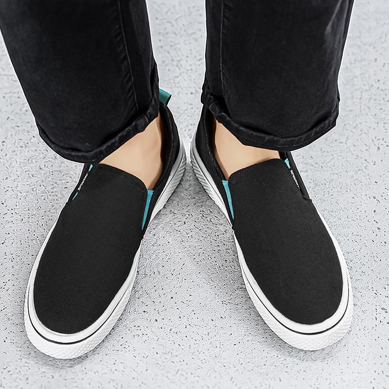 Men 's Casual Four Seasons Fashion Canvas Skateboarding  Students Comfortable Sneakers Boys Trending Soft Sole Breathable Shoes