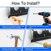 Wall Mount Angle Grinder Holder Multifunctional with Hook Polisher Power Tool Storage Rack Electric Grinder Tool Rack