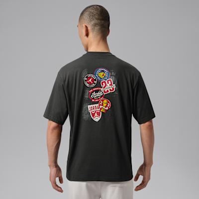 Jordan T Shirts Men s Black Crew Neck Moderate Other S