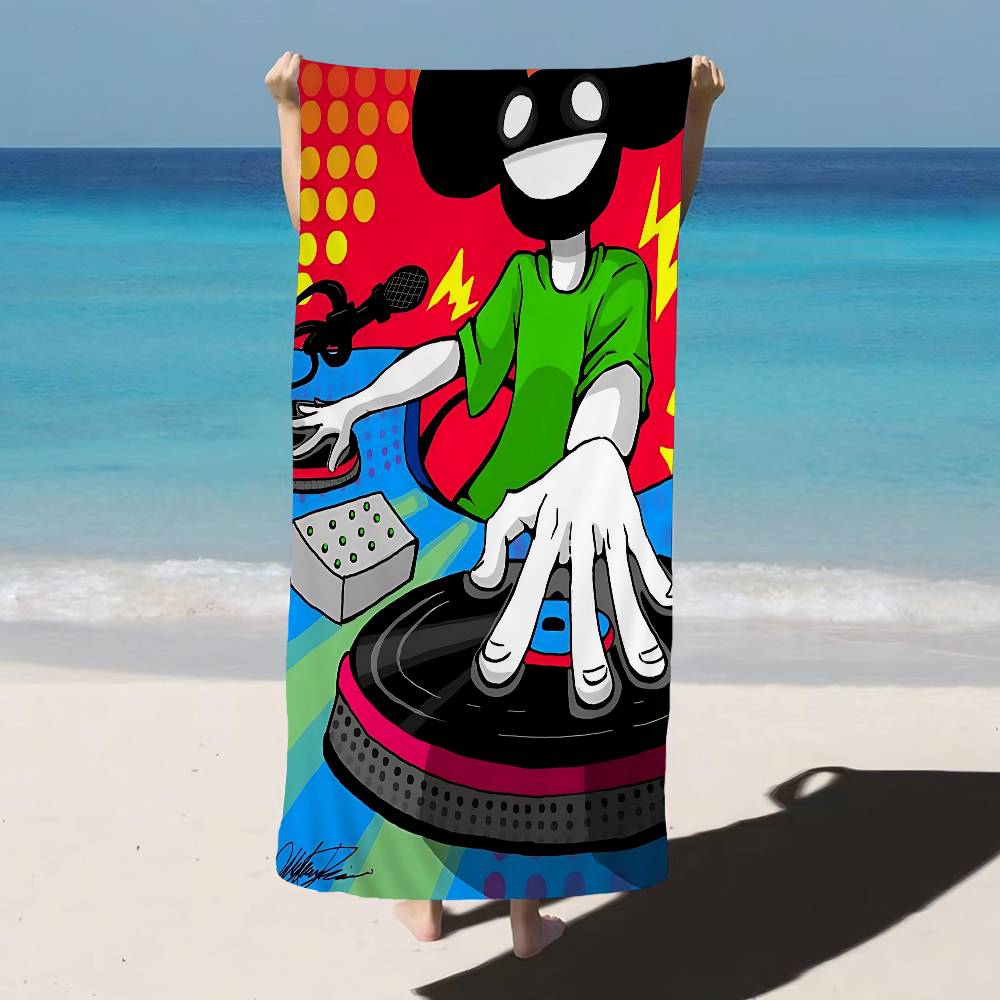 D-Deadmau5 DJ Big Microfiber Beach Towels Quick Dry Towel Sand Beach Towels Pool Towel For Travel Swim Pool Yoga