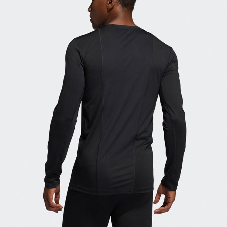 Adidas Techfit Long Sleeve Training T-Shirt Men Tops Black GM5038