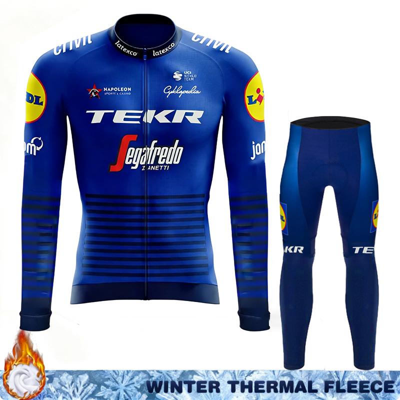 

Bike Jersey TEKR Cycling Winter Thermal Jackets Fleece Clothing Men 2026 Termal Clothes Man Uniform Bib Road Bicycle Bikes Cycle Asian size - 4XL