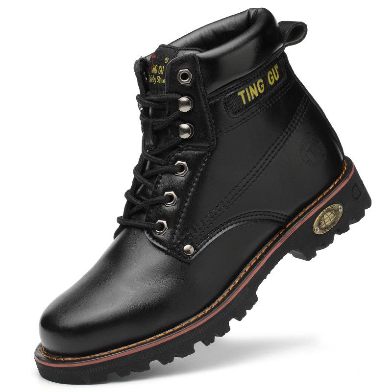 Steel Toe Cap Safety Shoes: Men’s Anti-Smash, Anti-Puncture, Slip-Resistant, Wear-Resistant, Year-Round Protection.