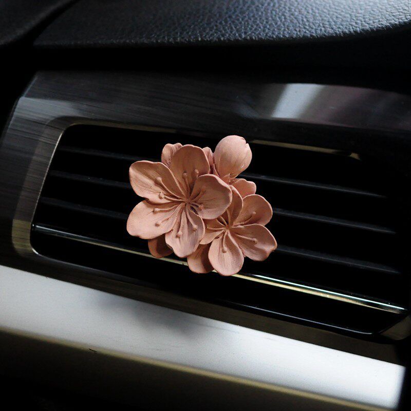 2025 Trendy New Car Air Vent Fragrance Retro Peach Blossom Butterfly Aroma Diffuser Car Perfume Decoration